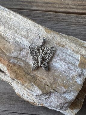 Sterling Silver Butterfly Pendant